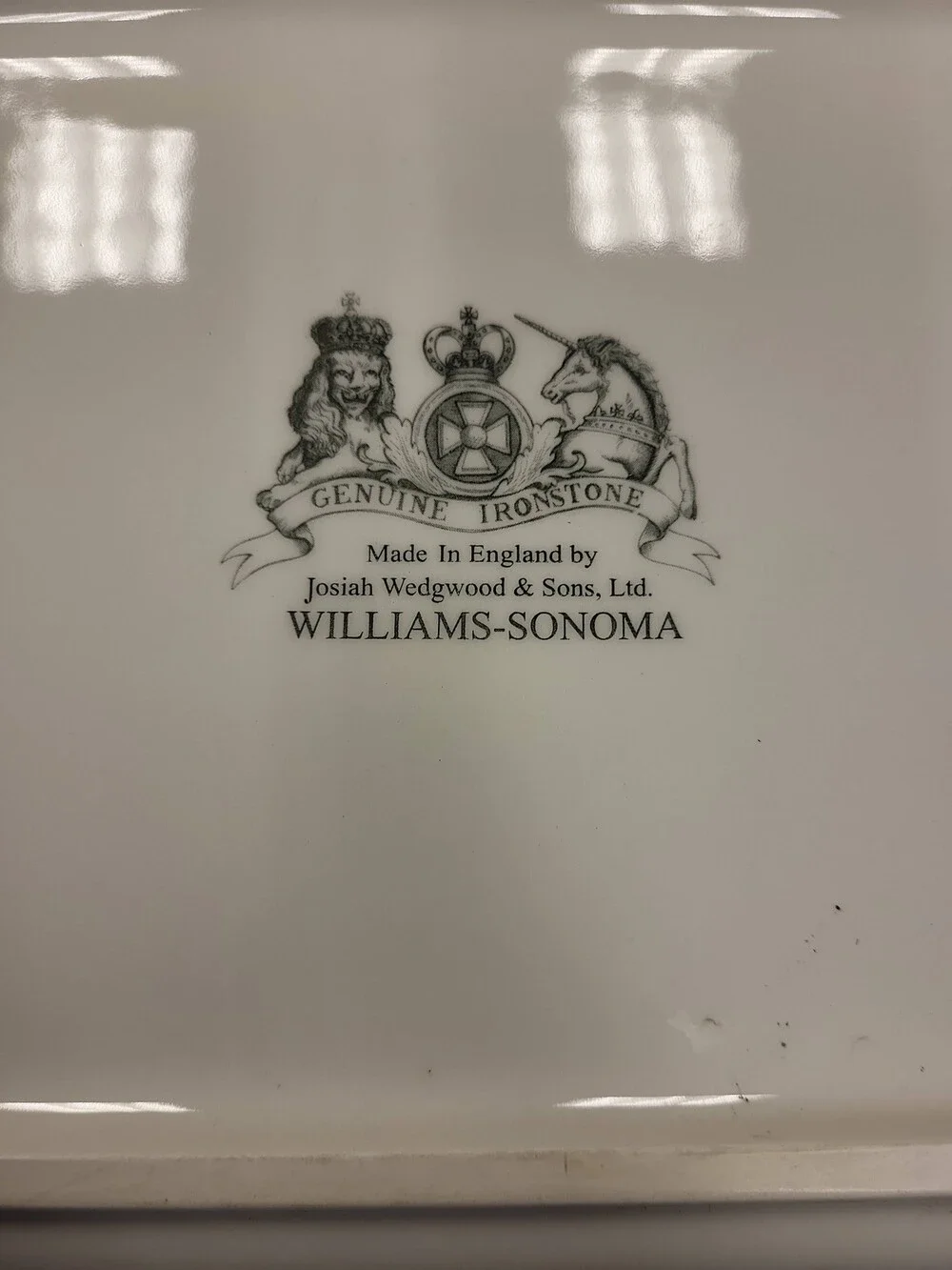 Williams Sonoma Josiah Wedgwood Ironstone Dish England Plate 14x10 Serving